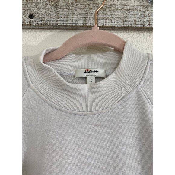 Agolde X Anthro The Round Box Sweatshirt Lavender Gray Women’s Small Athleisure - Picture 13 of 16